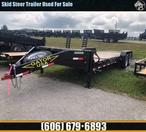 12000 lb skid steer trailer|used skid steer trailers for sale.